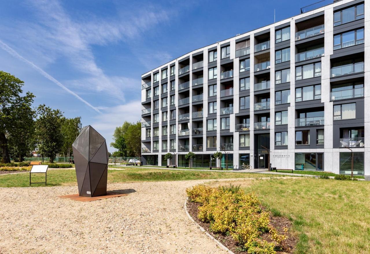 Chlebova - Riverside View Terrace, Free Parking, Gym & Kidsplay By Downtown Apartments Γκντανσκ Εξωτερικό φωτογραφία